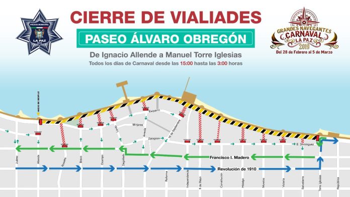 cierre de vialidades